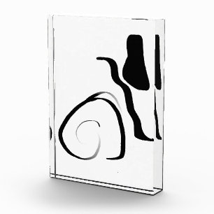 Bloc Photo Cycle de rotation : noir et blanc Abstrait
