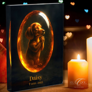 Bloc Photo Dachshund Memorial Photo Block