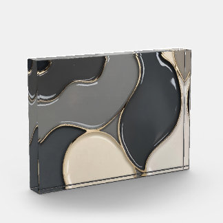 Bloc photo dans graphique abstrait design