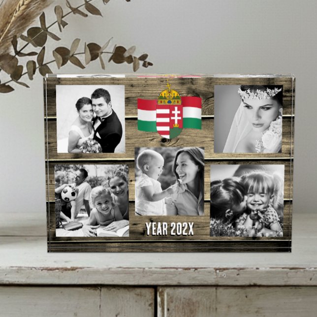 Bloc photo de la famille hongroise, drapeau hongro (Hungary Family / Wedding Photo Block)