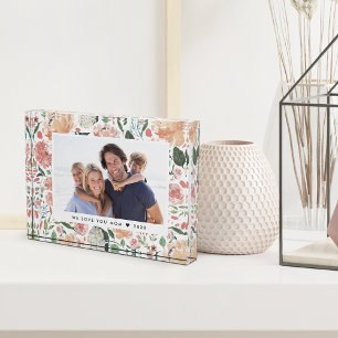 Bloc photo de la légende florale du milieu de l'ét