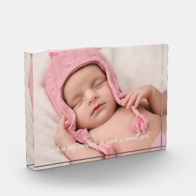 Bloc photo de photo personnalisée minimale et de t (Gauche)