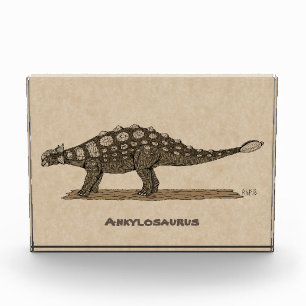 Bloc Photo Dinosaure crétacé Ankylosaurus