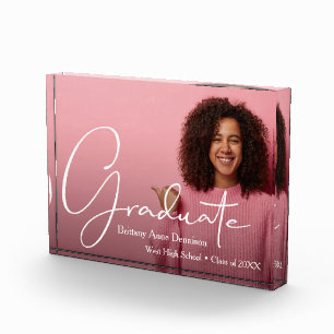 Bloc Photo Diplômé de script moderne