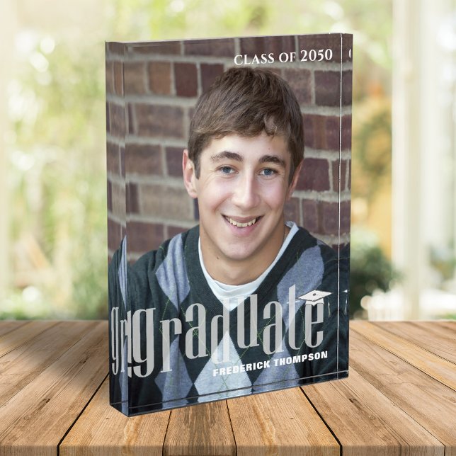 Bloc Photo Diplôme Typographie moderne Simple (Créateur téléchargé)