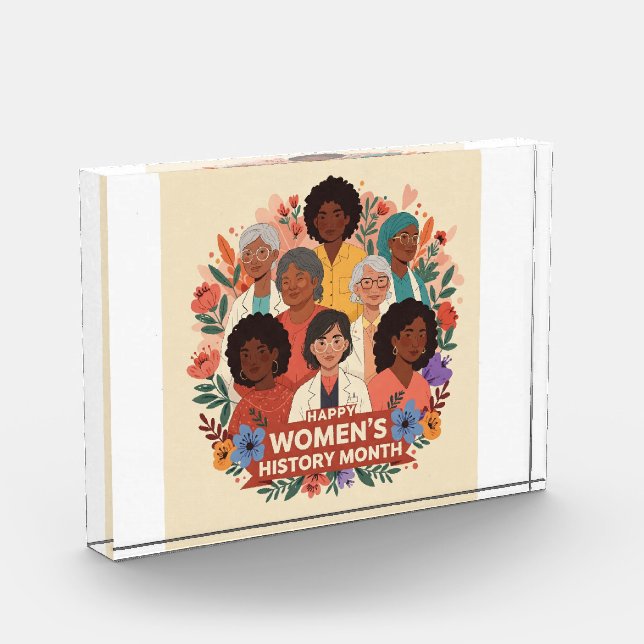 Bloc Photo Diverses femmes célèbrent le mois de l'histoire de (Gauche)