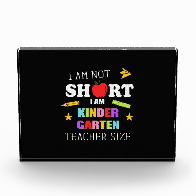 Bloc Photo Don de l'enseignant Je suis maternelle enseignant (Devant)