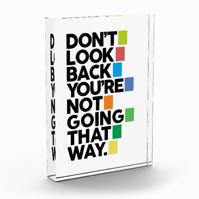 Bloc Photo Don't look back (Gauche)