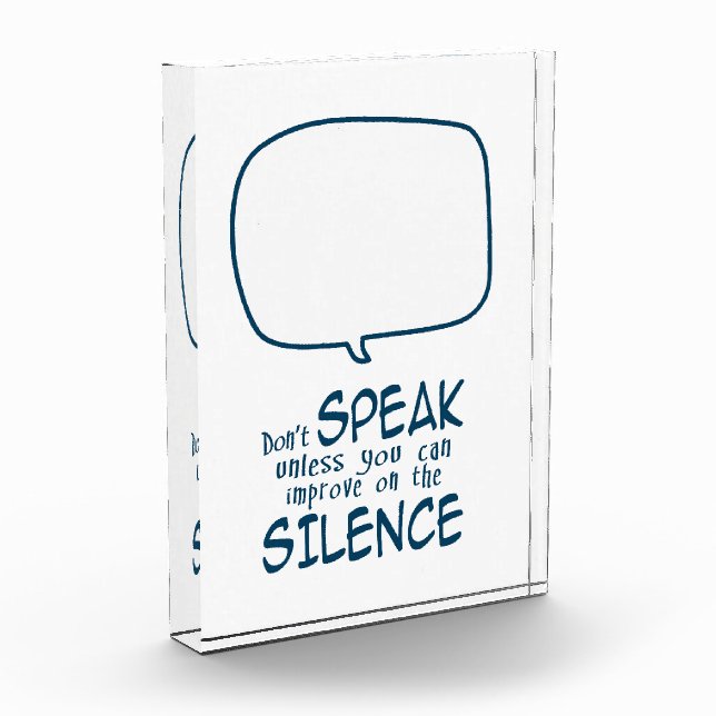 Bloc Photo Don't Speak (Gauche)