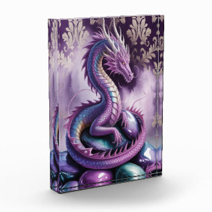 Bloc Photo Dragon gothique mystique pourpre