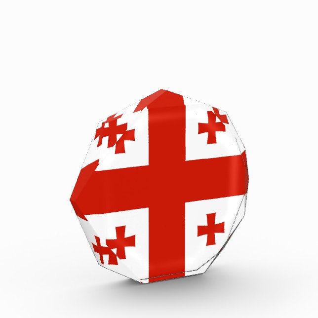 Bloc Photo Drapeau de Géorgie (Gauche)