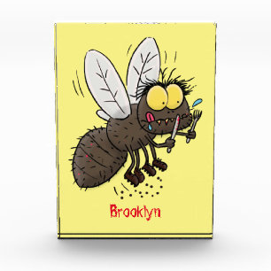 Bloc Photo Drôle dessin animé d'insecte de la mouche à cheval