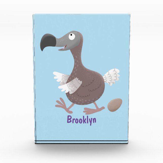 Bloc Photo Drôle dessin animé d'oiseau de dodo (Devant)