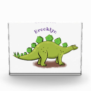 Bloc Photo Drôle stegosaurus dinosaure dessin animé