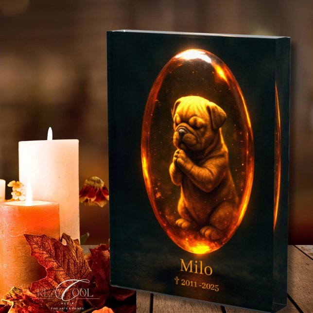 Bloc Photo English Bulldog Memorial  Photo Block (Créateur téléchargé)