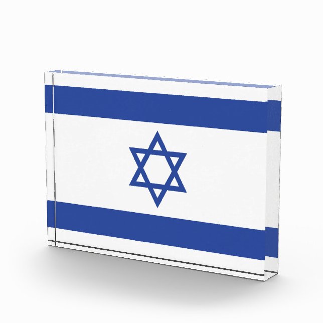Bloc Photo Etat d'Israël Drapeau, Étoile de David Juifs (Droite)