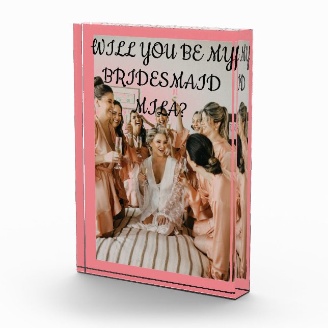 BLOC PHOTO ÊTES-VOUS MON INVITATION DE PROPOSITION BRIDESMAID (Droite)
