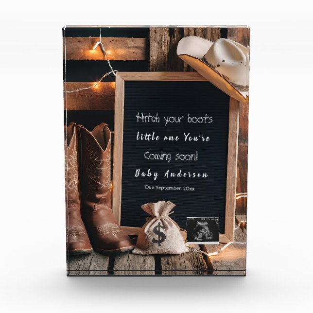 Bloc Photo Faire-part de grossesse à l'occidentale (Devant)