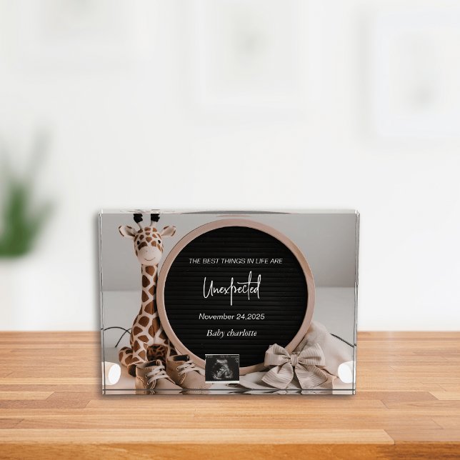 Bloc Photo Faire-part simple de grossesse neurale numérique (Créateur téléchargé)