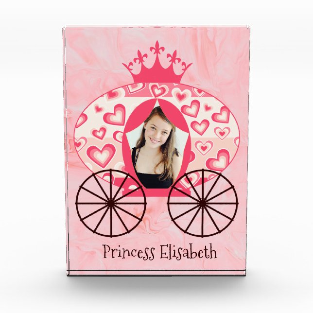 Bloc Photo Fairytale Royal Princess Carriage Girl Anniversair (Devant)