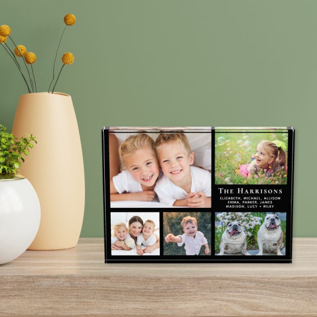 Bloc Photo Famille Collage noir (Créateur téléchargé)