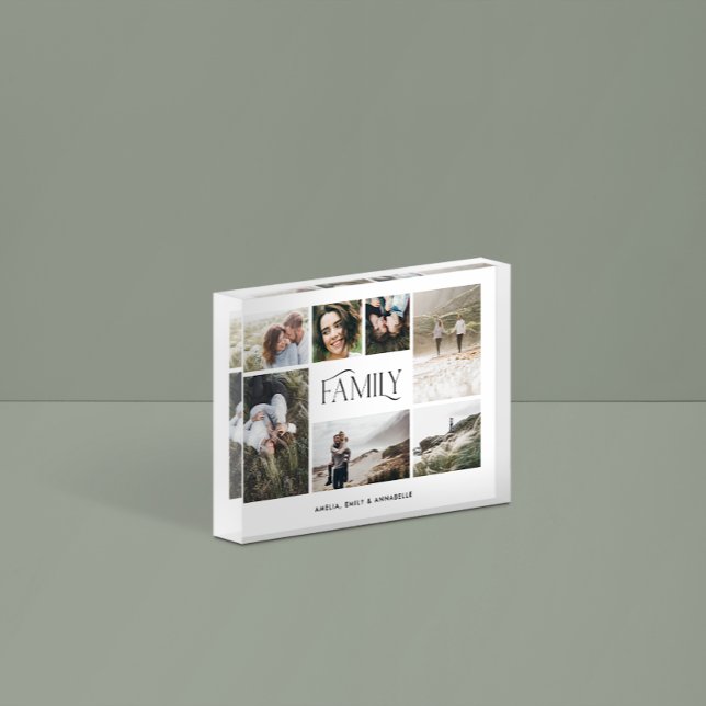 Bloc Photo Famille de photos minimale moderne avec 7 photos é (Créateur téléchargé)
