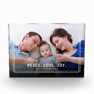 Bloc Photo Famille Personnalisée Nom Photo Moderne Minimale G