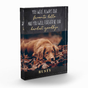 Bloc Photo Favori Hello Hardest Goodbye Pet Memorial