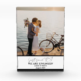 Bloc photo Fiançailles moderne tendance Couple