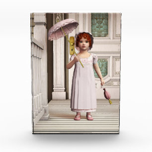 Bloc Photo Fille Vintage - Douce Art Rétro de Style Victorien