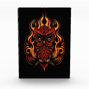 Bloc Photo Fire owl