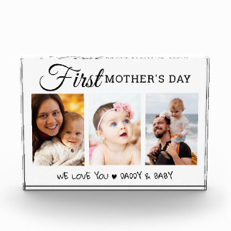 Bloc Photo First Mother's Day 3 Picture Black And White