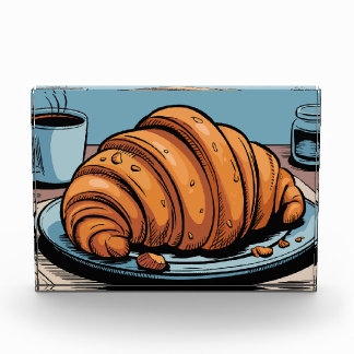 Bloc Photo Flaky Morning Croissant Treat