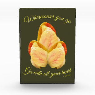 Bloc Photo Fleur Tulip Aller Avec Votre Coeur Inspirationnel