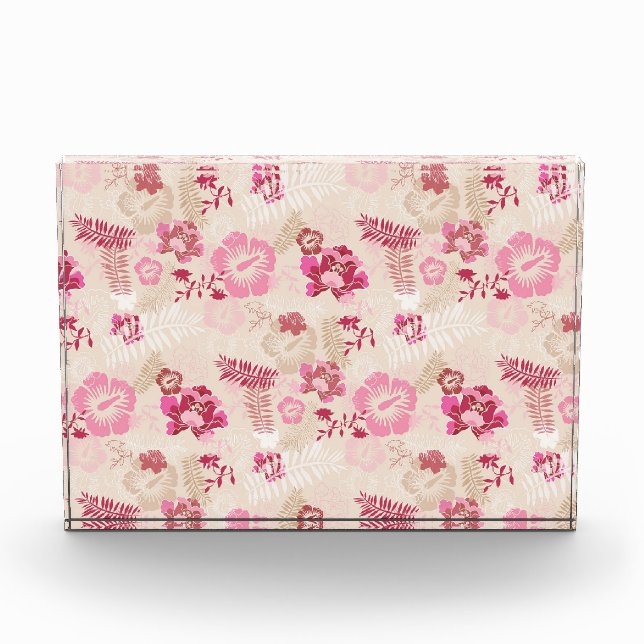 Bloc Photo Fleurs modernes roses mignonnes motif Haut basket (Devant)