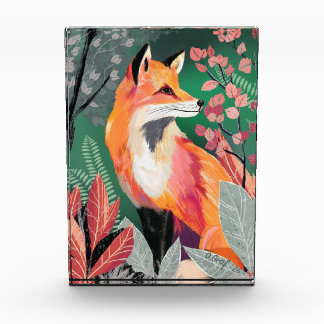 Bloc Photo Fuchs Zauberwald Hand-Painted Nature Illustrations