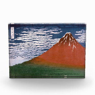 Bloc Photo Fuji rouge, Aka Fujiyama Volcan Katsushika Hokusai