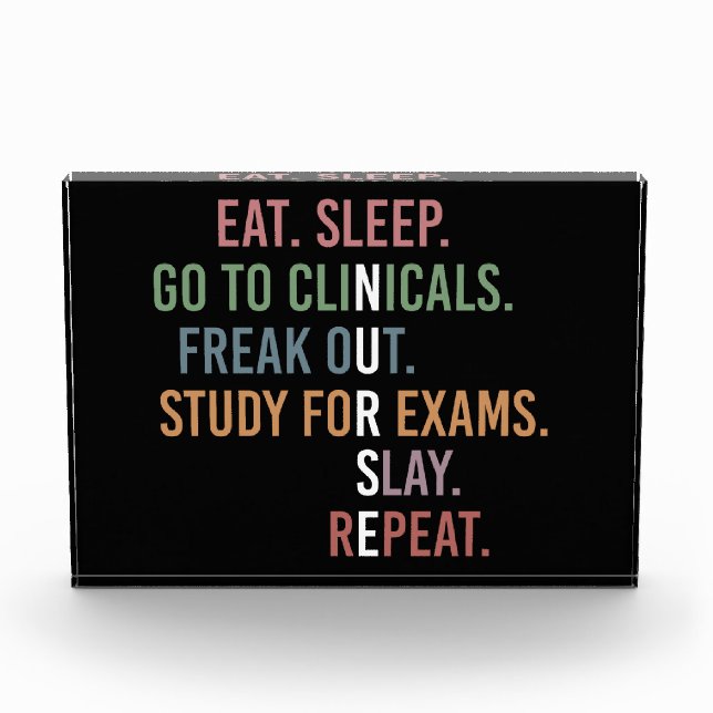 Bloc Photo Funny Nursing School Student Future Nurse (Devant)