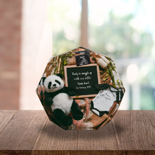 Bloc Photo Garde de l'annonce de grossesse de panda bohème ne