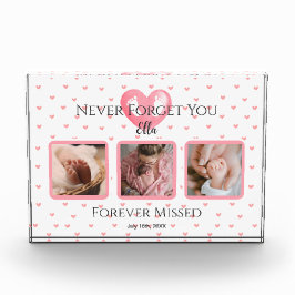 Bloc Photo Garde photo personnalisée Baby Girl Memorial