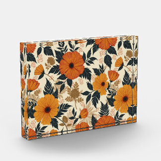 Bloc Photo Géométrie florale en gras Photoblock horizontal
