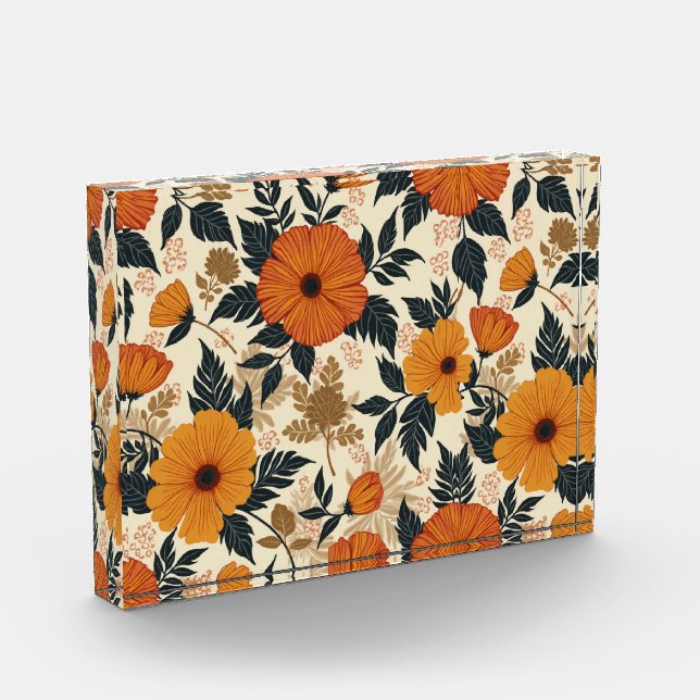 Bloc Photo Géométrie florale en gras Photoblock horizontal (Gauche)