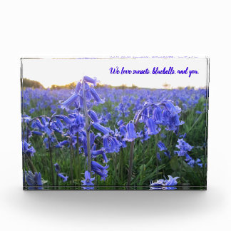 Bloc Photo Golden Hour Bluebells - Fête des mères personnalis