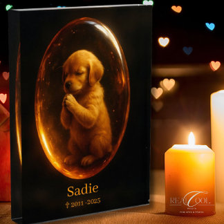 Bloc Photo Golden Retriever Memorial Photo Block