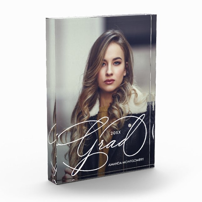 Bloc Photo Grad Grad Script Grad Moderne (Gauche)