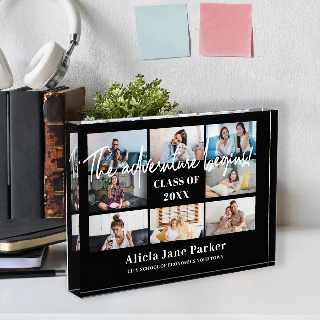 Bloc Photo Graduation 8 photo collage classe de l'année citat (Créateur téléchargé)