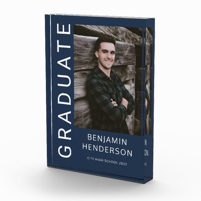 Bloc Photo Graduation de la marine moderne Blue Boy (Droite)