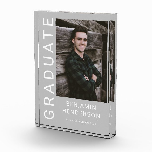 Bloc Photo Graduation Garçon moderne (Droite)