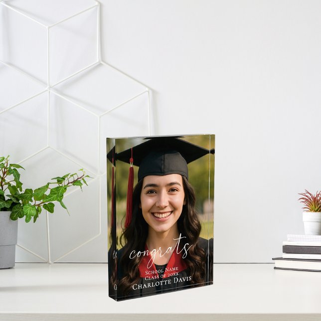 Bloc Photo Graduation Photo Sign Celebrate the Graduate (Créateur téléchargé)