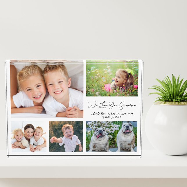 Bloc Photo Grand-mère Vous Aime Collage De Photos (Créateur téléchargé)